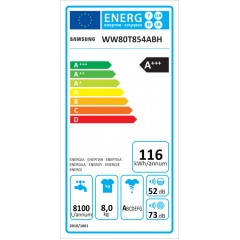Samsung WW80T854ABH/S6 Πλυντήριο Ρούχων 8kg